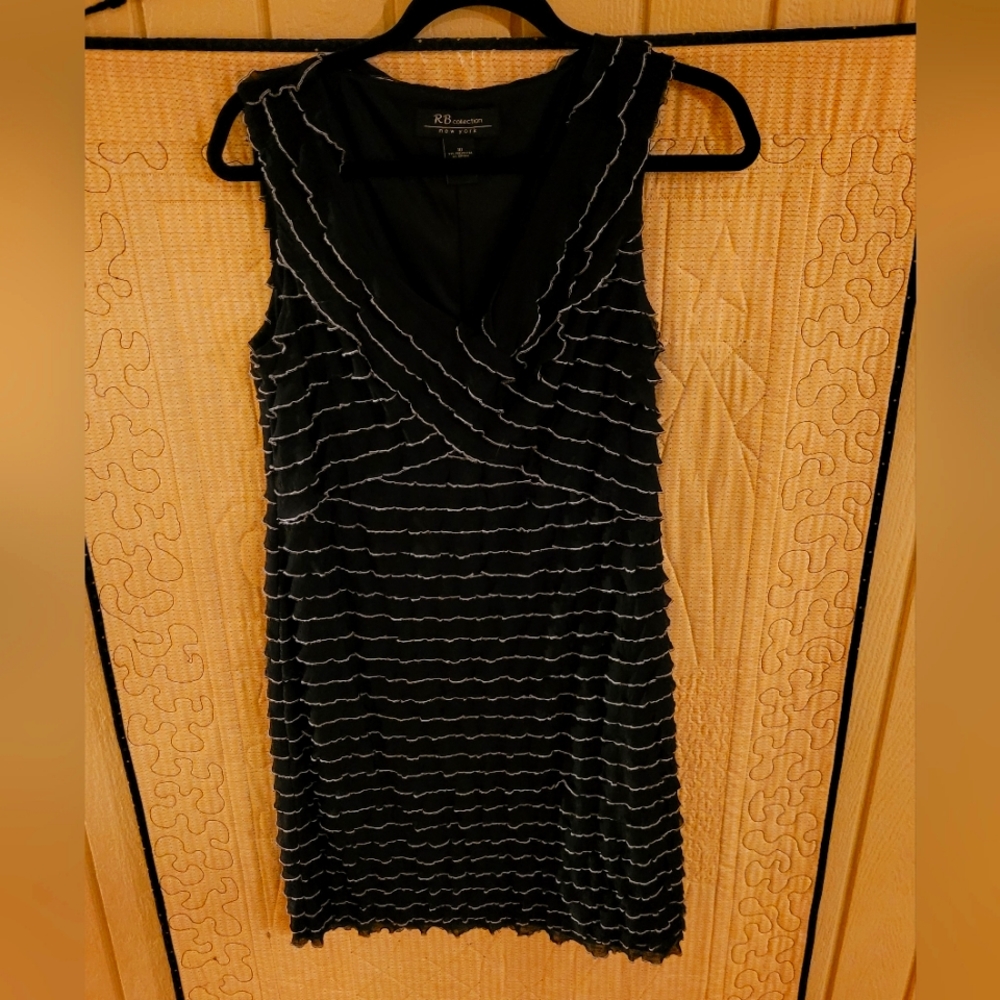Women's RB Collection Sleeveless Black Mini Dress Size 10